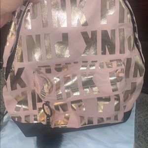 Pink backpack
